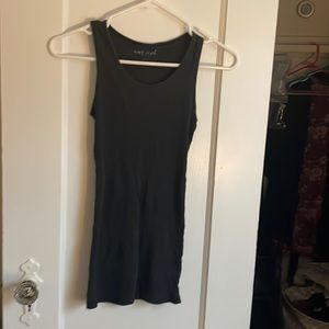 Black ribbed muscle tank. Good condition.